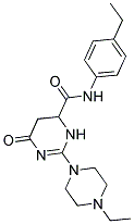 2-(4-ETHYL-1-PIPERAZINYL)-N-(4-ETHYLPHENYL)-6-OXO-3,4,5,6-TETRAHYDRO-4-PYRIMIDINECARBOXAMIDE Struktur