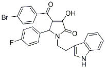 1-(2-(1H-INDOL-3-YL)ETHYL)-4-(4-BROMOBENZOYL)-5-(4-FLUOROPHENYL)-3-HYDROXY-1H-PYRROL-2(5H)-ONE Struktur