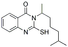 3-(1,5-DIMETHYLHEXYL)-2-MERCAPTOQUINAZOLIN-4(3H)-ONE Struktur