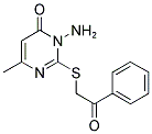 3-AMINO-6-METHYL-2-[(2-OXO-2-PHENYLETHYL)THIO]PYRIMIDIN-4(3H)-ONE Struktur