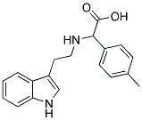 ([2-(1H-INDOL-3-YL)ETHYL]AMINO)(4-METHYLPHENYL)ACETIC ACID Struktur