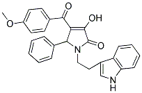 1-(2-(1H-INDOL-3-YL)ETHYL)-3-HYDROXY-4-(4-METHOXYBENZOYL)-5-PHENYL-1H-PYRROL-2(5H)-ONE Struktur