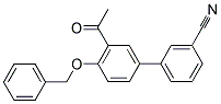 3'-ACETYL-4'-(BENZYLOXY)[1,1'-BIPHENYL]-3-CARBONITRILE Struktur