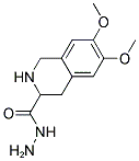 3-ISOQUINOLINECARBOXYLIC ACID, 1,2,3,4-TETRAHYDRO-6,7-DIMETHOXY-, HYDRAZIDE Struktur