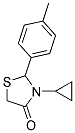 3-CYCLOPROPYL-2-(4-METHYLPHENYL)-1,3-THIAZOLIDIN-4-ONE Struktur