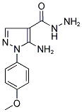 5-AMINO-1-(4-METHOXYPHENYL)-1H-PYRAZOLE-4-CARBOHYDRAZIDE Struktur