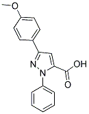 3-(4-METHOXYPHENYL)-1-PHENYL-1H-PYRAZOLE-5-CARBOXYLIC ACID Struktur