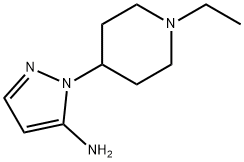 1-(1-ETHYLPIPERIDIN-4-YL)-1H-PYRAZOL-5-AMINE Struktur