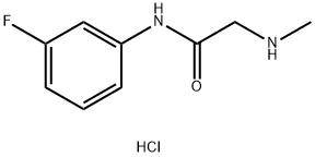 N-(3-FLUOROPHENYL)-2-(METHYLAMINO)ACETAMIDE HYDROCHLORIDE Struktur