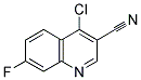 4-CHLORO-7-FLUORO-QUINOLINE-3-CARBONITRILE Struktur