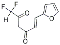 (5E)-1,1-DIFLUORO-6-(2-FURYL)HEX-5-ENE-2,4-DIONE Struktur