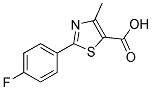 2-(4-FLUORO-PHENYL)-4-METHYL-THIAZOLE-5-CARBOXYLIC ACID Struktur