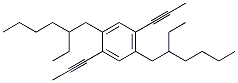 2,5-DI(2'-ETHYLHEXYL)-1,4-DI-1-PROPYNYLBENZENE Struktur