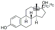 17ALPHA-ETHYNYL-13C2-ESTRADIOL Struktur