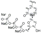 2'-DEOXYCYTIDINE-13C9,15N3 5'-TRISPHOSPHATE SODIUM SALT Struktur