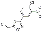 5-CHLOROMETHYL-3-(4-CHLORO-3-NITRO-PHENYL)-[1,2,4]OXADIAZOLE Struktur