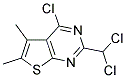 4-CHLORO-2-(DICHLOROMETHYL)-5,6-DIMETHYLTHIENO[2,3-D]PYRIMIDINE Struktur