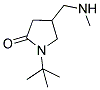 1-TERT-BUTYL-4-[(METHYLAMINO)METHYL]-2-PYRROLIDINONE Struktur