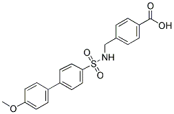 4-(([(4'-METHOXY[1,1'-BIPHENYL]-4-YL)SULFONYL]AMINO)METHYL)BENZOIC ACID Struktur