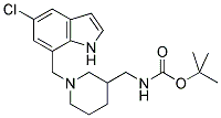 [1-(5-CHLORO-1H-INDOL-7-YLMETHYL)-PIPERIDIN-3-YLMETHYL]-CARBAMIC ACID TERT-BUTYL ESTER Struktur