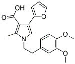 1-[2-(3,4-DIMETHOXY-PHENYL)-ETHYL]-4-FURAN-2-YL-2-METHYL-1H-PYRROLE-3-CARBOXYLIC ACID Struktur