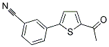 3-(5-ACETYL-2-THIENYL)BENZONITRILE Struktur