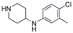 (4-CHLORO-3-METHYL-PHENYL)-PIPERIDIN-4-YL-AMINE Struktur