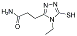 3-(4-ETHYL-5-MERCAPTO-4H-1,2,4-TRIAZOL-3-YL)PROPANAMIDE Struktur