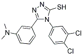 4-(3,4-DICHLOROPHENYL)-5-[3-(DIMETHYLAMINO)PHENYL]-4H-1,2,4-TRIAZOLE-3-THIOL Struktur