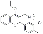 [4-ETHOXY-2-(4-METHYLPHENYL)-2H-CHROMEN-3-YL]-N,N-DIMETHYLMETHANAMINIUM CHLORIDE Struktur