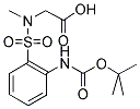 [(2-TERT-BUTOXYCARBONYLAMINO-BENZENESULFONYL)-METHYL-AMINO]- ACETIC ACID Struktur