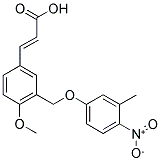 (2E)-3-(4-METHOXY-3-[(3-METHYL-4-NITROPHENOXY)METHYL]PHENYL)-2-PROPENOIC ACID Struktur