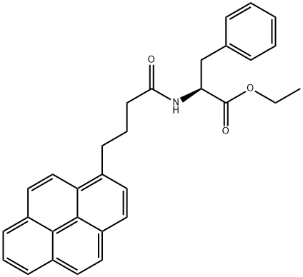 N-4-(1-PYRENE)BUTYROYL-L-PHENYLALANINE, ETHYL ESTER Struktur