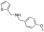 1-(4-METHOXYPHENYL)-N-(THIEN-2-YLMETHYL)METHANAMINE Struktur