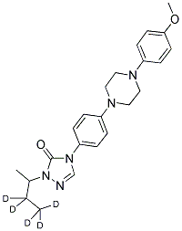 2-SEC-BUTYL-D5-4-(4-[4-(4-METHYLOXY-PHENYL)-PIPERAZIN-1-YL]-PHENYL)-2,4-DIHYDRO-[1,2,4]-TRIAZOL-3-ONE Struktur