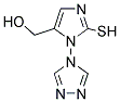 (2-MERCAPTO-3-[1,2,4]TRIAZOL-4-YL-3H-IMIDAZOL-4-YL)-METHANOL Struktur