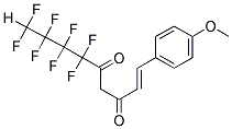 (1E)-6,6,7,7,8,8,9,9-OCTAFLUORO-1-(4-METHOXYPHENYL)NON-1-ENE-3,5-DIONE Struktur