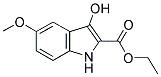 3-HYDROXY-5-METHOXY-1H-INDOLE-2-CARBOXYLIC ACID ETHYL ESTER Struktur