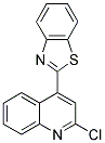 4-(1,3-BENZOTHIAZOL-2-YL)-2-CHLOROQUINOLINE Struktur