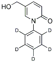 5-HYDROXYMETHYL-N-PHENYL-2-1H-PYRIDONE-D5 Struktur