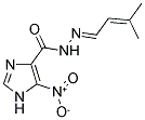 N'-[(1E)-3-METHYLBUT-2-ENYLIDENE]-5-NITRO-1H-IMIDAZOLE-4-CARBOHYDRAZIDE Struktur