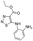 ETHYL 5-[(2-AMINOPHENYL)AMINO]-1,2,3-THIADIAZOLE-4-CARBOXYLATE Struktur