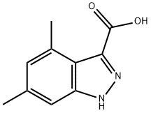 4,6-DIMETHYL-3-(1H)INDAZOLE CARBOXYLIC ACID Struktur