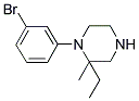 1-(3-BROMOPHENYL)-2-ETHYL-2-METHYLPIPERAZINE Struktur