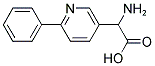 2-AMINO-2-(6-PHENYLPYRIDIN-3-YL)ACETIC ACID HYRDROCHLORIDE Struktur