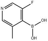 3-FLUORO-5-METHYLPYRIDINE-4-BORONIC ACID Struktur