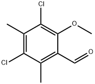 3,5-DICHLORO-2-METHOXY-4,6-DIMETHYL-BENZALDEHYDE Struktur