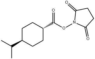 N-HYDROXYSUCCINIMIDYL-TRANS-4-ISOPROPYLCYCLOHEXANECARBOXYLATE Struktur