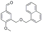 4-METHOXY-3-[(1-NAPHTHYLMETHOXY)METHYL]BENZALDEHYDE Struktur