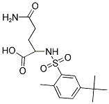 5-AMINO-2-[[(5-TERT-BUTYL-2-METHYLPHENYL)SULFONYL]AMINO]-5-OXOPENTANOIC ACID Struktur